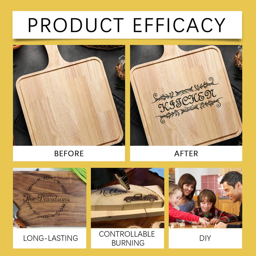 3PCS Diy Wood Burning Pen Scorch For Wood Burning Branding Art Decor Combustion Painting Creative Entertainment Marker Pen