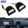 For Chevrolet Silverado 1500 2500 3500 Avalanche GMC Sierra Suburban Tahoe Cadillac Escalade 18 LED License Plate Lights 6000K