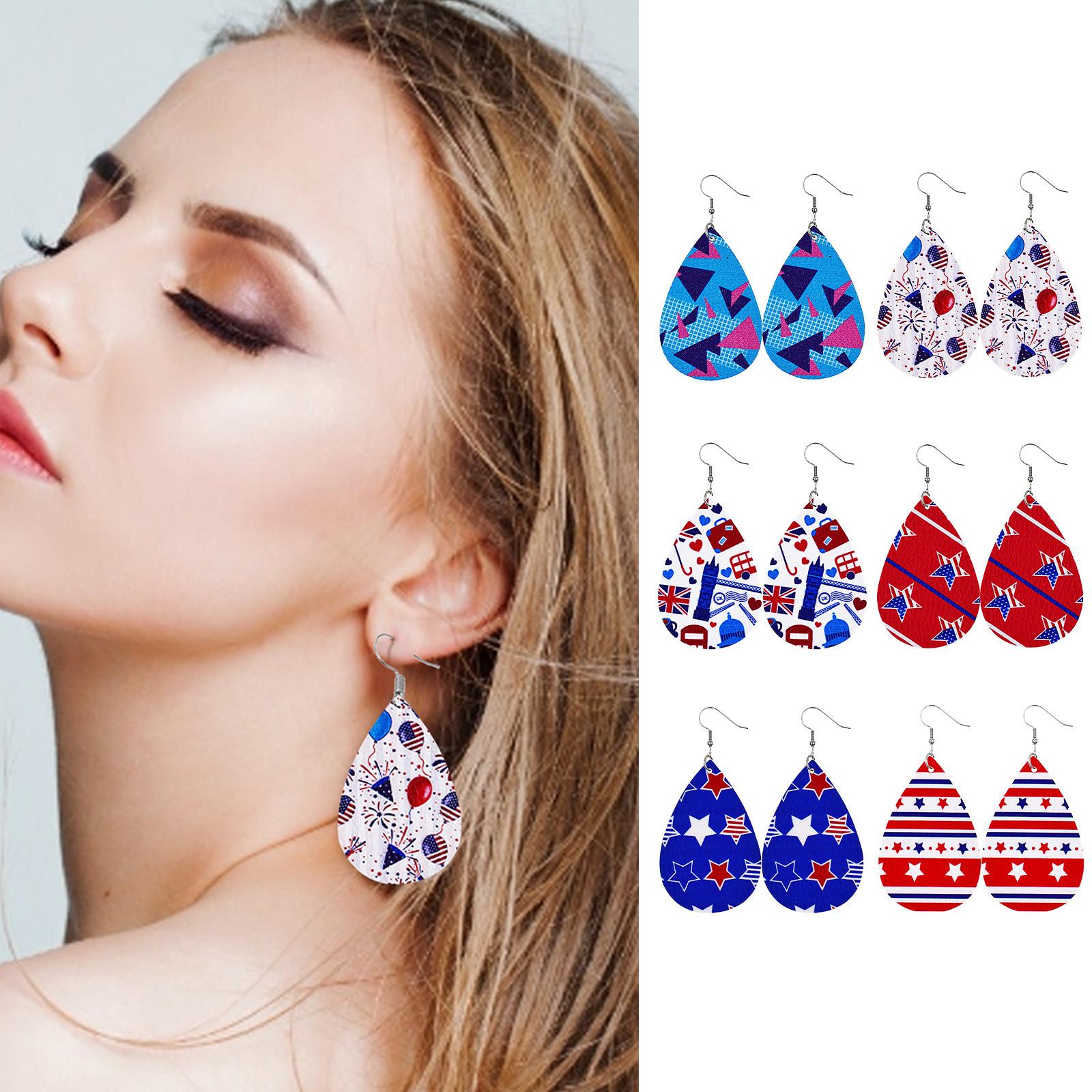 

Fashion Independence Day Earring Women Earrings Jewelry Accessories Gifts