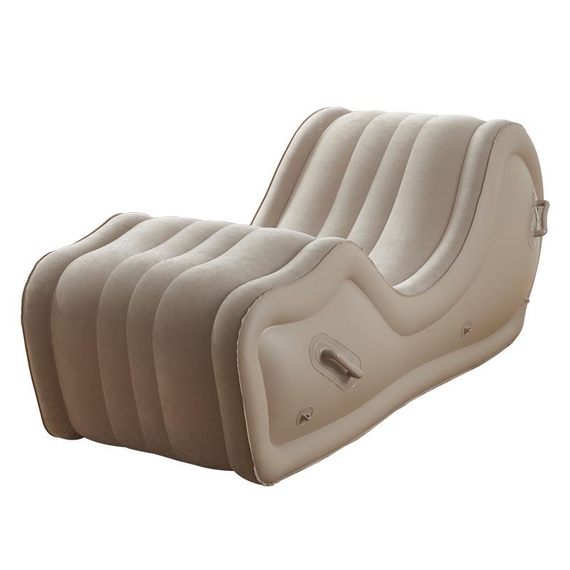 Inflatable PVC Recliner: Portable Single Air Sofa for Indoor Dorm Use