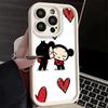 Phone Case for iPhone 17 Air 16E 15 16 Pro Max Cartoon Cute Pucca Garu Cover 14 Plus 13 12 Mini Soft Shell Silicone Fundas