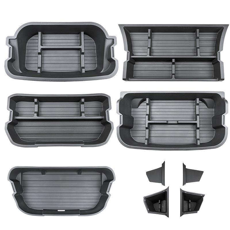 Caixa de Armazenamento de Porta-Malas Dupla Camada Dianteira e Traseira para Tesla Model Y