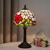 Morning Glory Table Lamp, 8 Inches Stained Glass Lamp,Handmade Vintage Lamp,Decor Bedside Bedroom Living Room and Study