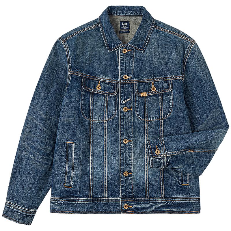 

Мужская джинсовая куртка Lee 101+ с логотипом, удобного кроя L