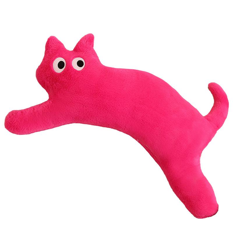 Solid Color Cat Throw Pillow Plush Toy Doll Cat Doll Home Pillow Cushion Girl Leg Long Pillow