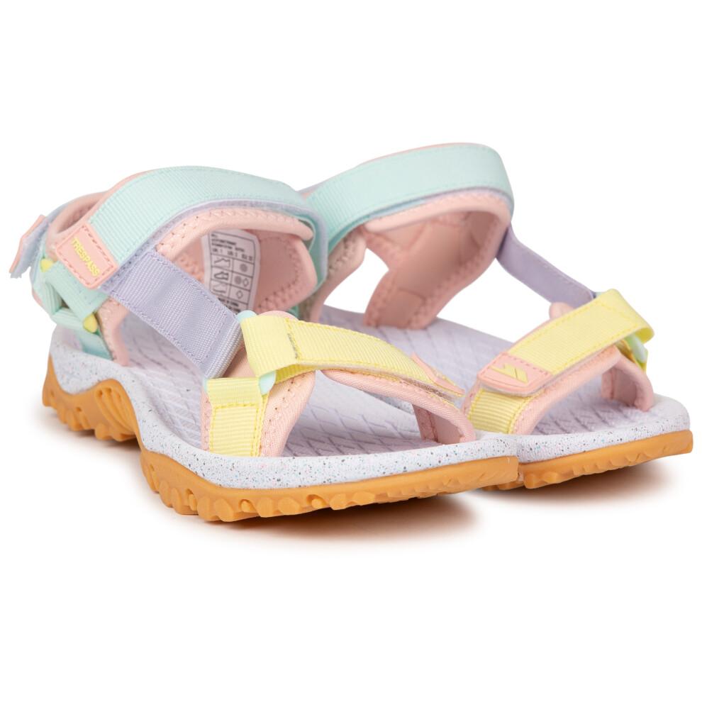 (3, Pink) Trespass Kids Active Velcro Sandals - Gill