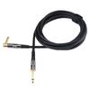 Rayzm Câble Guitare 3m - Noiseless Guitare - Basse Lead, Câble D'instrument Mono Mâle TS 1-4 Jack Droit et Angle Droit - Jacks