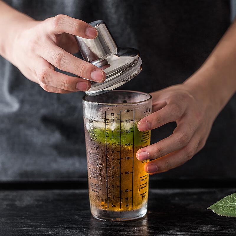 Transparent Glass Cocktail Shaker Set