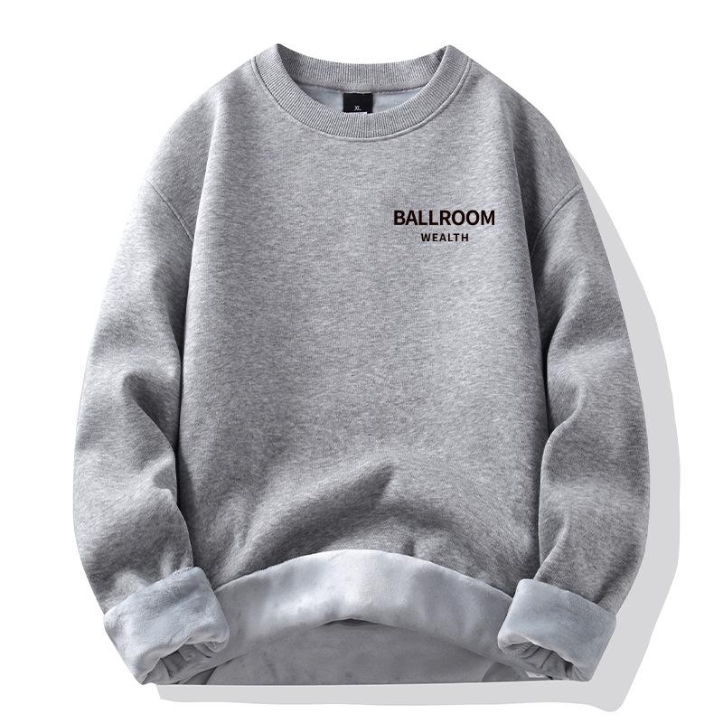 Mode Herren Sweatshirt gepollover Herren Herbst und Winter neu Baumwolle Paar Modelle verdickte lockere Jacke Jacke