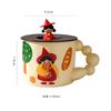 Vintage Magic Girl Boy Couple With Lid Mug Water Cup Office High Value Ceramic Breakfast Cup Drinking Cup