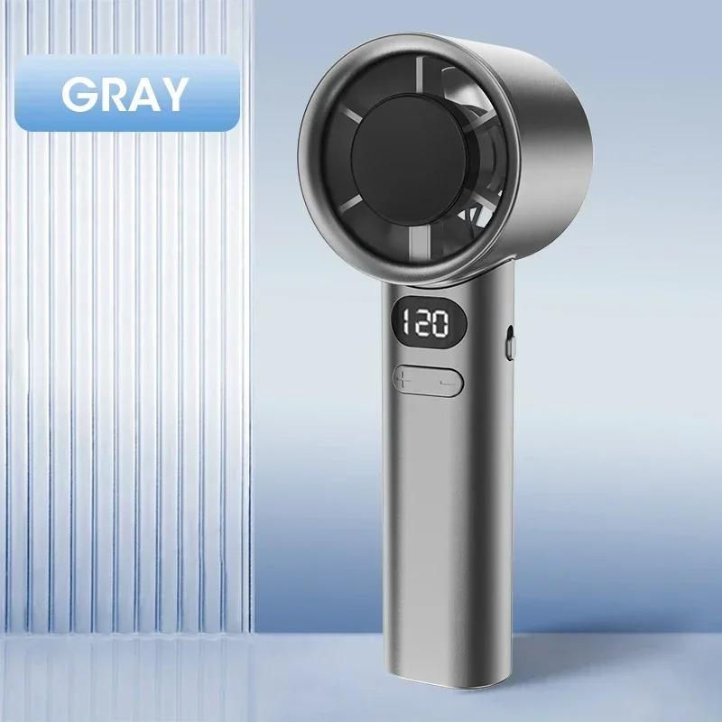 

Portable Mini Handheld Fan USB Rechargeable High-Speed Fan 120 Wind Speeds Electric Camping Air Cooler