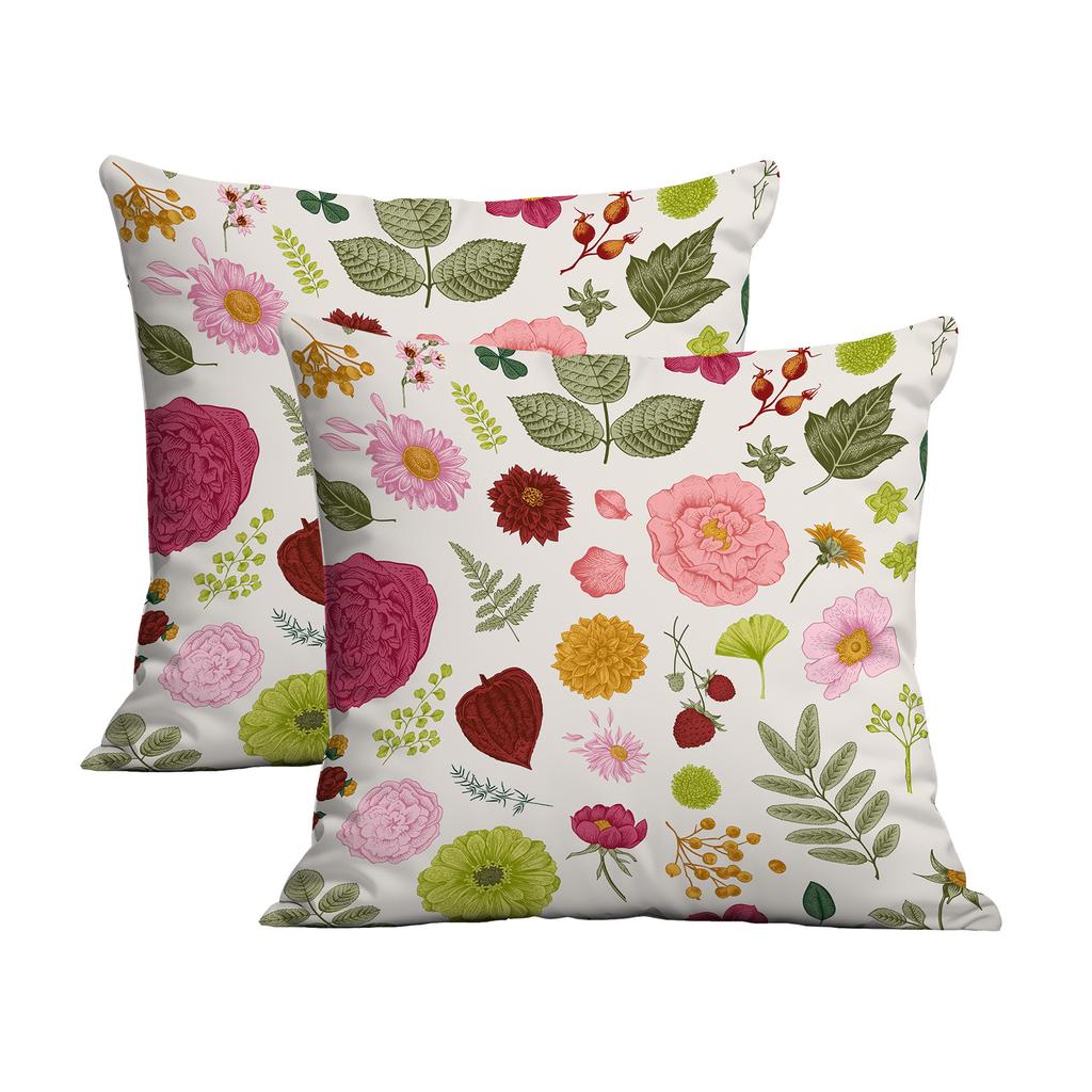 New Creative European Retro Floral Pillowcase Double-sided Printed Home Cushion Pillowcase Multiple Styles Available