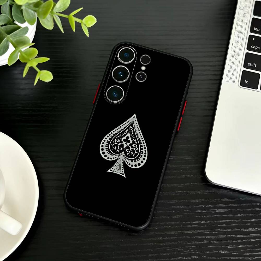 P-poker  Phone Case For Samsung S26,S25,S24,S23,S22,S21,S20,Ultra,Plus,FE Black Soft Cover