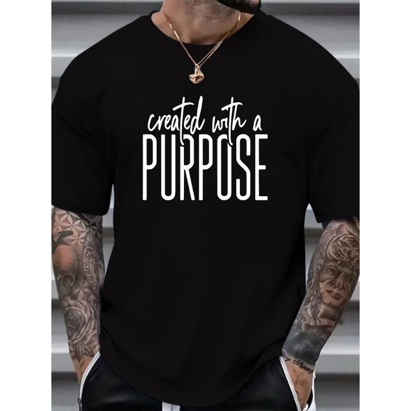 

Европейские размеры Стильная мужская футболка большого размера с уникальным принтом-слоганом - Повседневный и винтажный стиль, Круглый вырез, Для любого сезона S чёрный