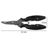 Fishing Pliers Lure Pliers Aluminum Split Ring-Hook Remover-Line Cutter Fishing Tackle Cutting Fish Tongs Multifunction Scissors