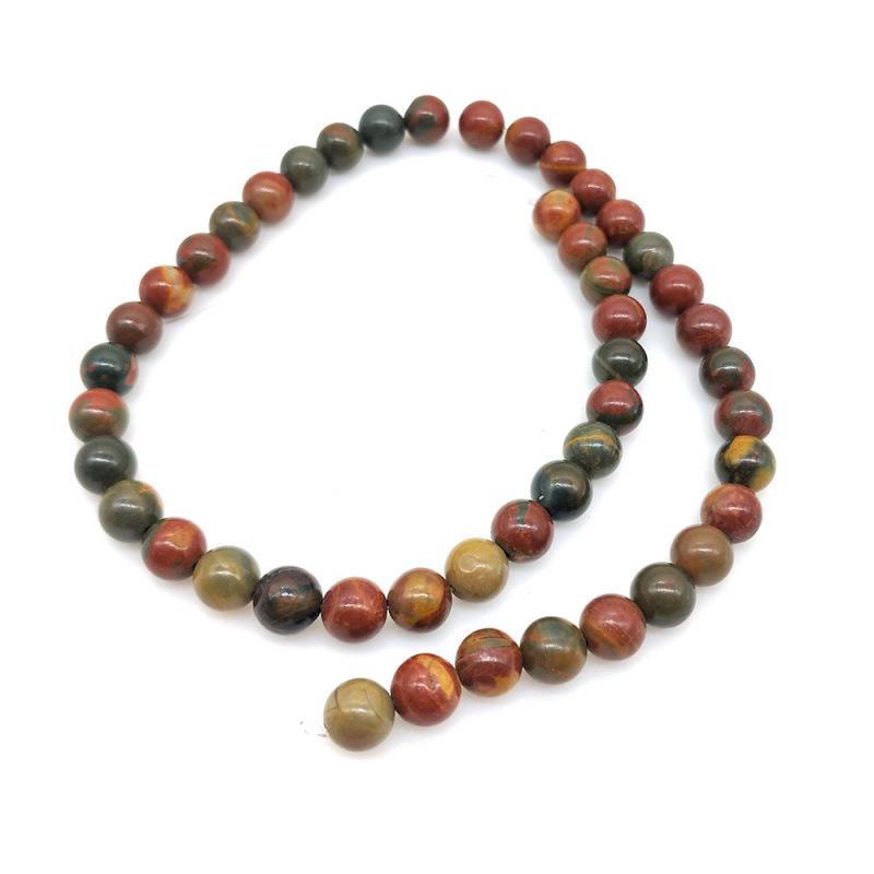 Colorful Chalcedony & Jade Round Beads for DIY Jewelry