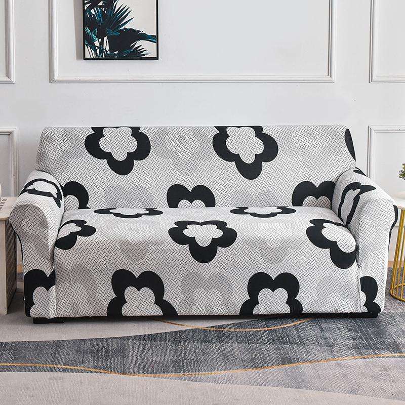 Floral Printing Elastic Slipcovers Stretch Sofa Covers for Living Room Corner Couch Cover Sectional Armchair Cover 1/2/3/4 Seat