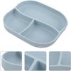 Silicone Divided Plate with Suction Cup Adaptive Food Tray for Elderly and Patients Safe Food-Grade Silicone Anti-Spill Design Flexible Compartments