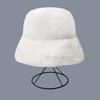 1 Pcs Korean Version Fashionable Versatile Bucket Hat New Hat For Women In Winter New Warm Imitation Mink Fur Fisherman Hat