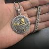 Vysoko kvalitný štít Viking Warrior Axe Shield Titánový oceľový prívesok pre mužov Náhrdelník z nehrdzavejúcej ocele Strieborné šperky Hip Hop Street