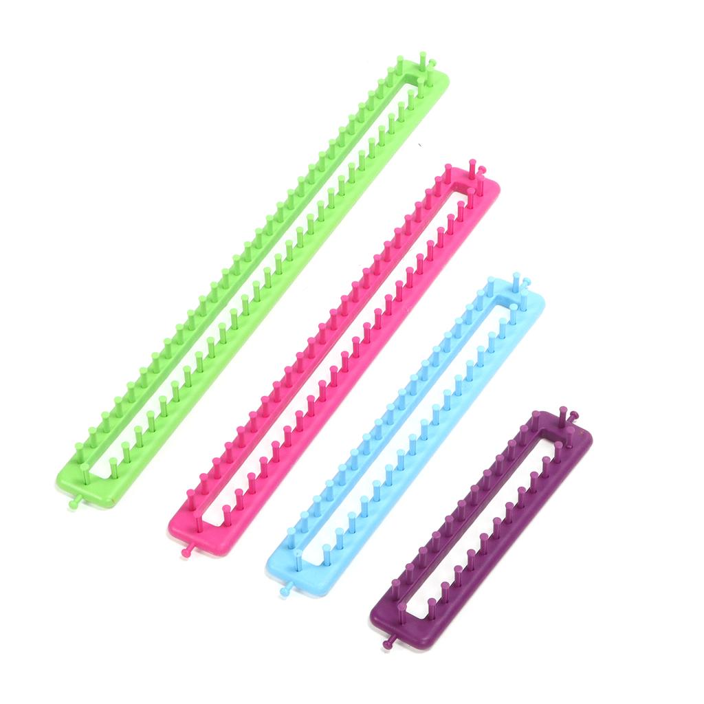 Strickrahmen Bunte Plastik Schal-Herstellungswerkzeuge DIY Häkelset für Kinder Erwachsene