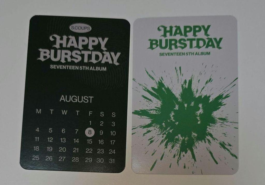 [USED] S.Coups HAPPY BURSTDAY Musicplant Trading Card