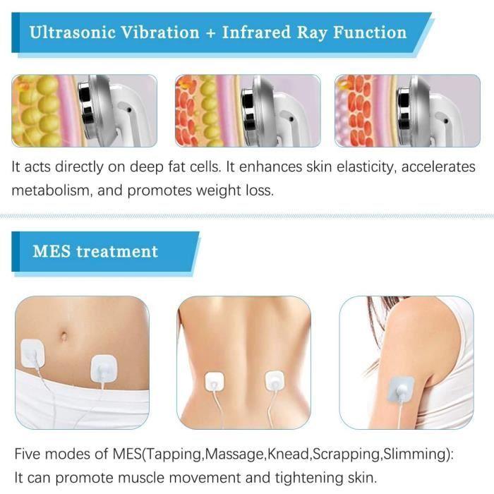 Masseur de cellulite - Machine ultrasonique - EMS - Infrarouge - Perte de poids