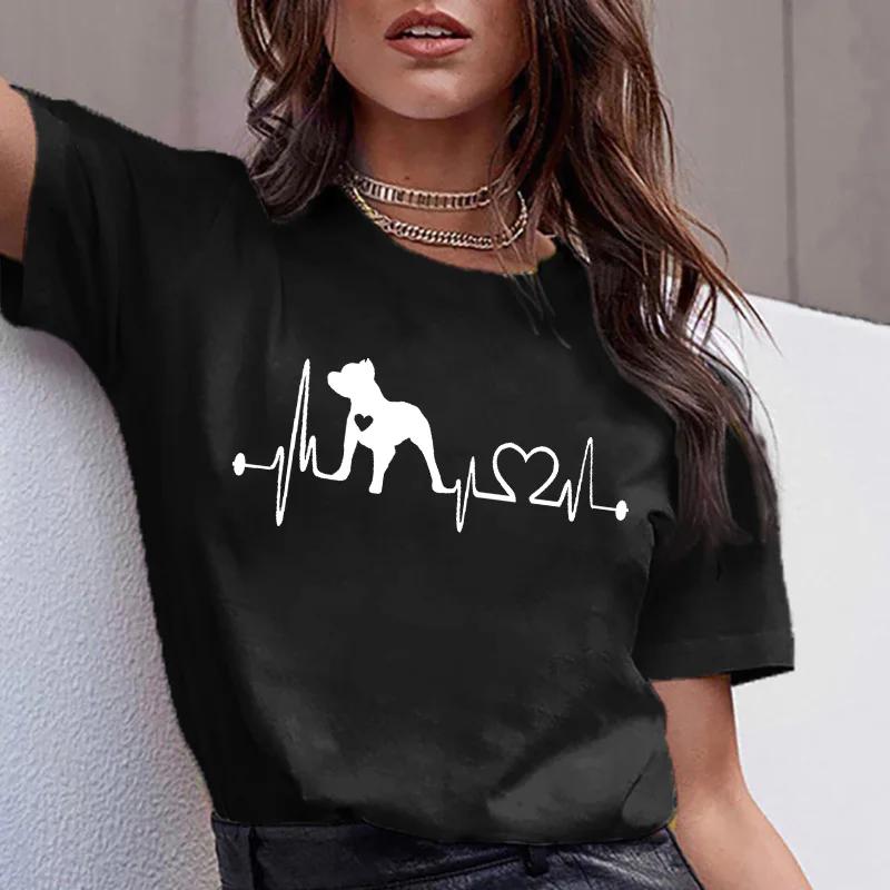 Dachshund Pug Teckel Cute Dog T-shirt Women Kawaii Harajuku Tops Female Summer Aesthetic Clothes Ropa XS-4XL Mujer