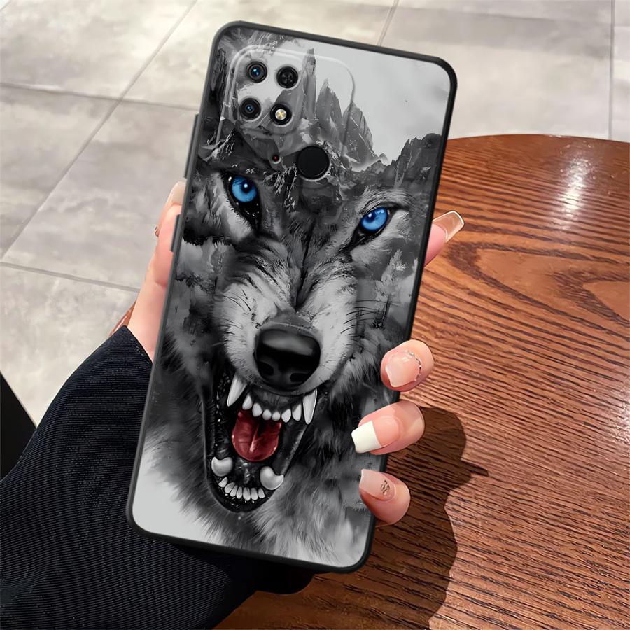 Funda Phone Cover Case for Xiaomi Redmi K40 K80 Pro 10 A3 12C A4 A1 A2 Plus A5 13C 9 14C Cool Animal Tiger Lion