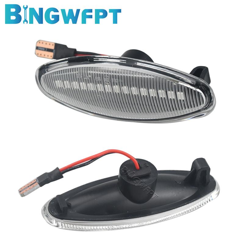 2pc Dynamic Led For JAGUAR XK8 1997-2006 S-Type 99-07 XK 8/XKR 1996-2005 XJ X350 2003-2006 Turn Signals Side marker light Lamp