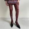 Women See Through Fishnet Mesh Pantyhose Stockings Aesthetic Elegant Hollowed Flower Patterned Tights Leggings Hosiery