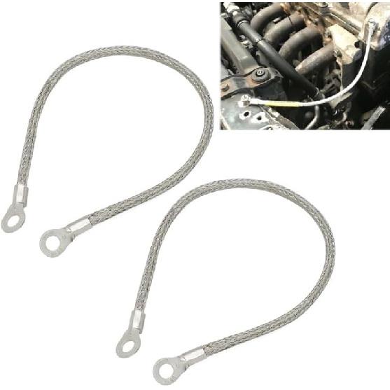 2/4Pcs 11Inch Universal Engine Ground Strap Wires Connections for K Series K24 K20 EG EF EK DC2 KTH-GWP-011(2Pcs)