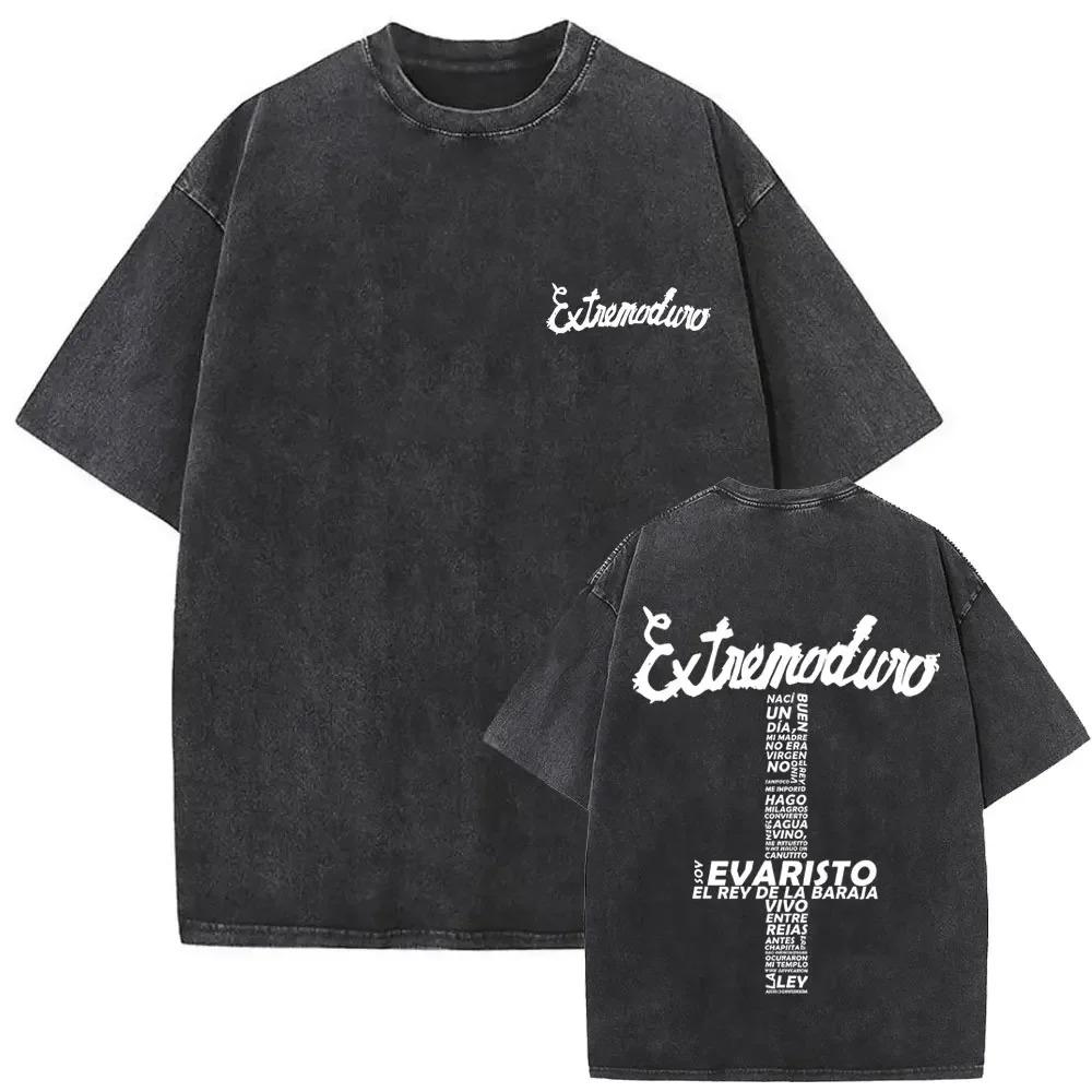 

Rock Band Extremoduro Yo Minoria Absoluta Vintage Washed Tshirt Unisex Women Fashion Hip Hop Oversized T Shirts S