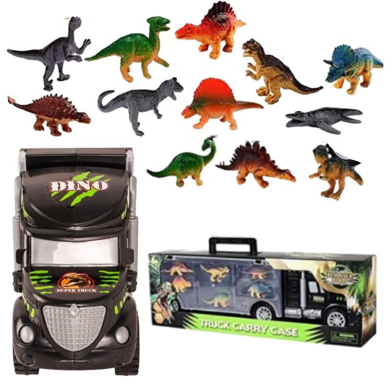 Caminhão de Transporte de Dinossauros Brinquedo Cabeça Grande e Contêiner Portátil Mais Vendido Transfronteiriço