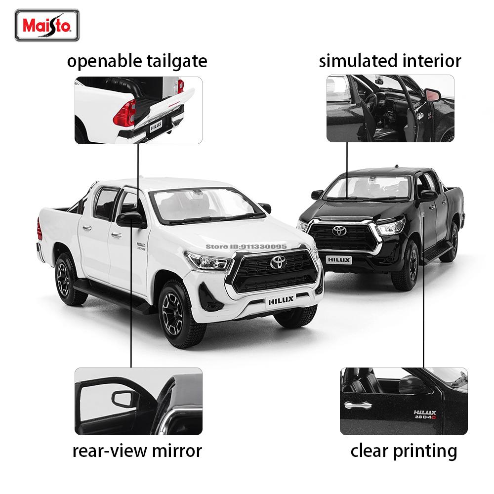Maisto 1:27 New style Toyota Hilux simulation alloy car model crafts decoration collection toy tools gift