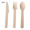 100 Pcs Wooden Utensils Disposable Cutlery for Outdoor Activities Gatherings