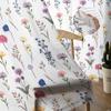 Aquarell Blumen Blatt Tüll Vorhänge für Wohnzimmer Sheer Vorhang für Schlafzimmer Weihnachten Jalousien Voile Vorhänge