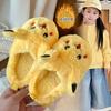 Cartoon Cotton Slippers for Kids and Family Autumn Winter Warm Non Slip Indoor Cute Soft Sole