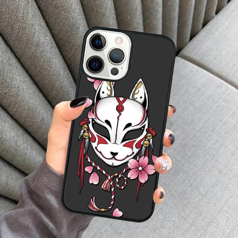 Japanese Style Fox Phone Case For iPhone 17 Air 16 16e 15 13 14 Pro Max 11 12 Plus 2022 MAX Shell Cover coque