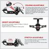 Motorcycle License Number Plate Holder Frame with LED Light CNC Aluminum Adjustable Moto Accessories Turn Signal Light Bracket