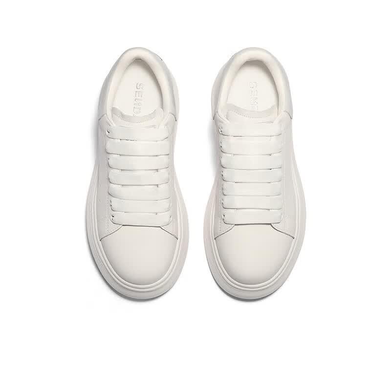 Senda Women's Chunky Sole Casual White Sneakers XKS01AM5