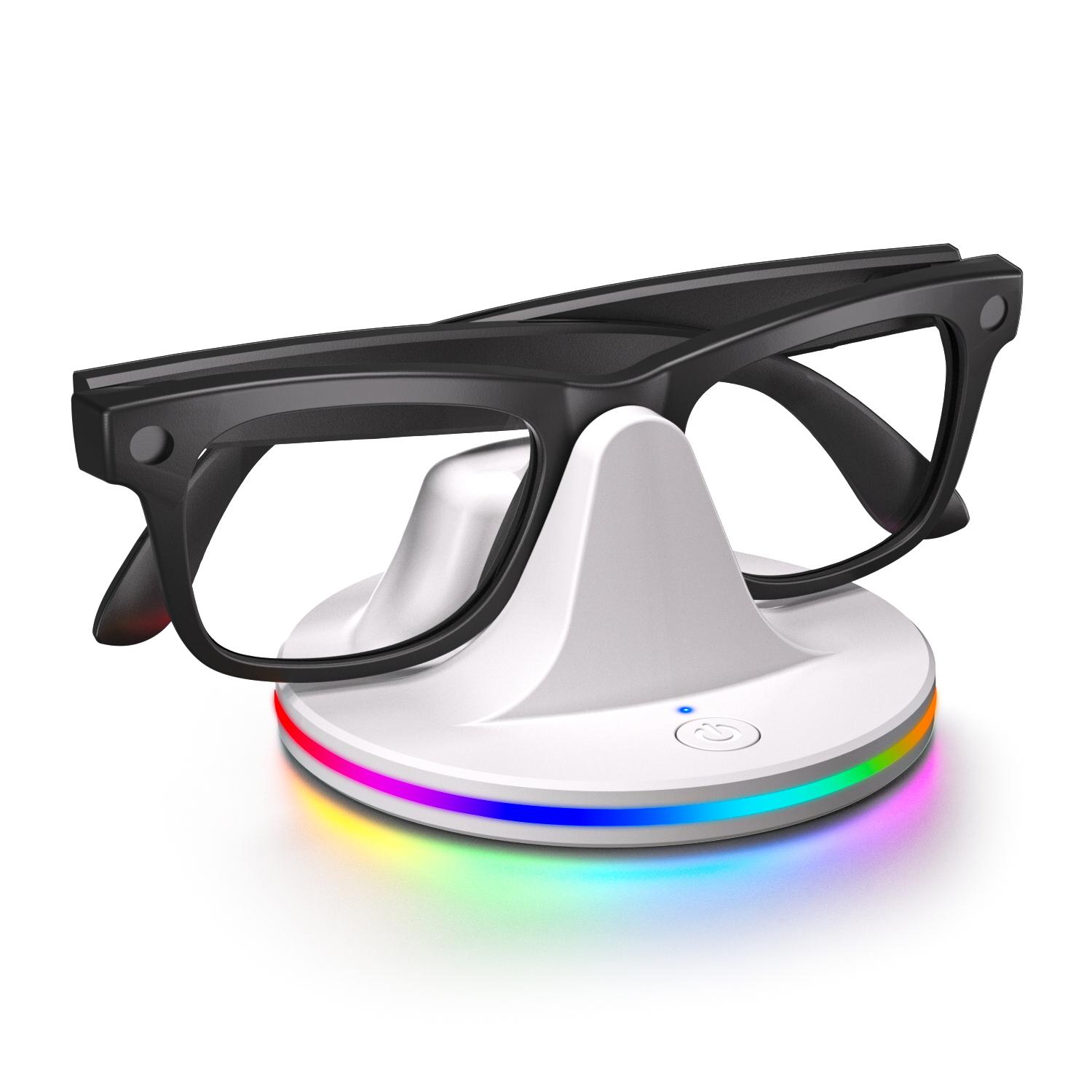 

Для Rey-Ban Meta Headliner/Skyler/Wayfarer RGB Зарядная подставка с зарядным кабелем USB Type C для Rey-Ban Meta 2 белый