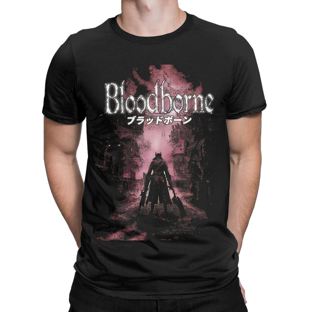 Oversized T Shirt Summer The Old Blood Hipster Tshirts Bloodborne Cotton Tee Shirt For Unisex Y2k Big Size Short Sleeve Clothes