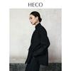 HECO Women's Elegant New Chinese Style Wool Stand Collar Shirt