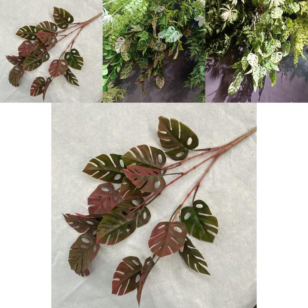 Flexible Artificial Turtle Leaf Plant For Creative Wedding Ornament Party Decor