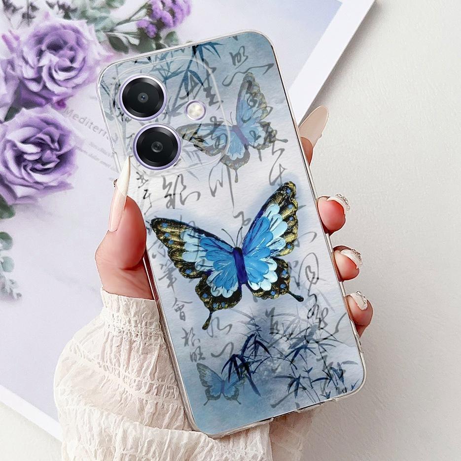 For Oppo A3 A3x 4G Case CPH2641 Luxury Fashion Painted Cover Clear Silicone Phone Case For Oppo A3x OppoA3 OppoA3x 4G Soft Shell
