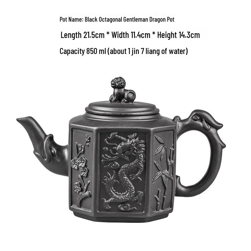 Large Yixing Zisha Handmade Ceramic Teapot for Kung Fu Tea