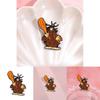 Character Eyecatching Cartoon Pin Brooch In Alloy With Cute And Angry Tree Style Stump
