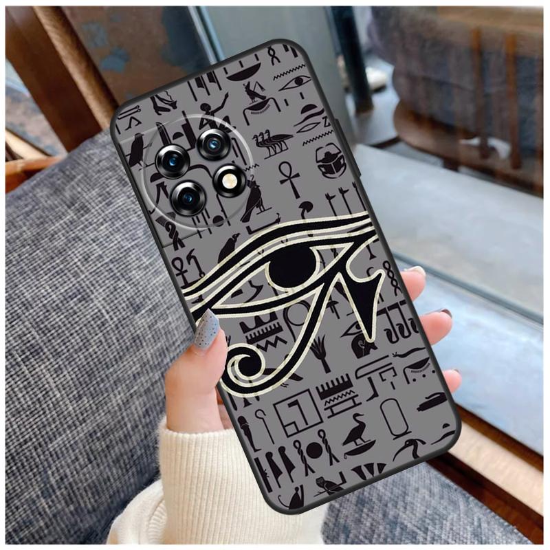 Egyptian Eye Of Horus Case For OnePlus 13 15 13R 13T 12 12R 11 9 10 Pro 10T 8T Nord 5 CE 2 3 4 Lite N20 N30 Coque