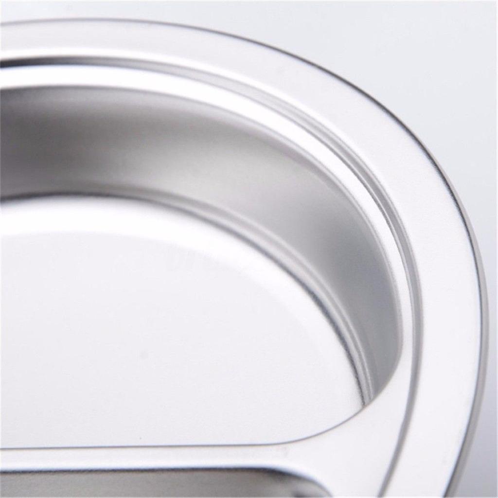 Taca do serwowania żywności 3-komorowa, stal nierdzewna, metalowa, obiadowa, talerzowa